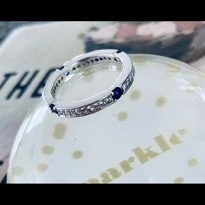 Sapphire Blue Eternity Band Ring